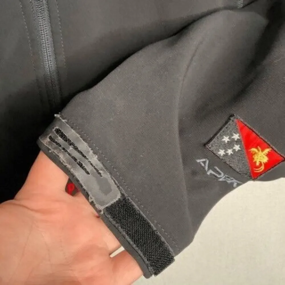 VTG 90s The North Face Carstensz Pyramid 4884m Full Jacket Men Size M Black Rare